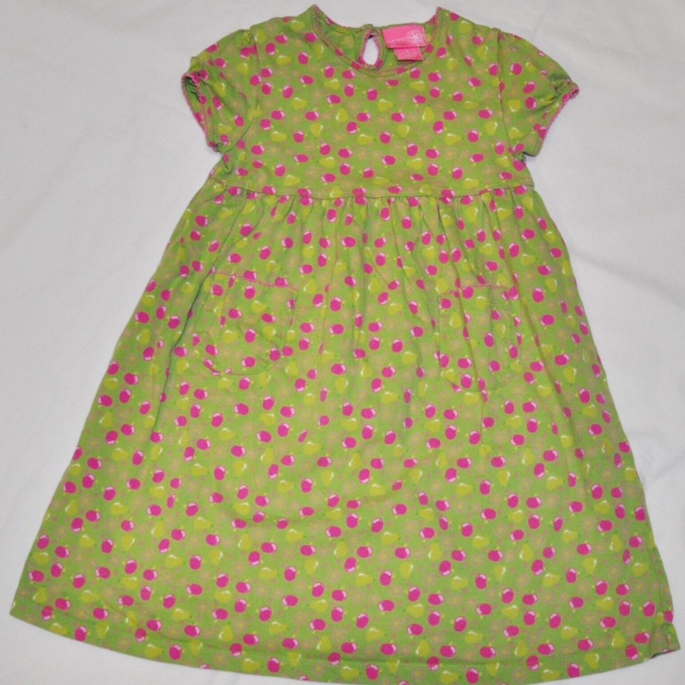 J Khaki Girl's Apples and Pears Dress size 5